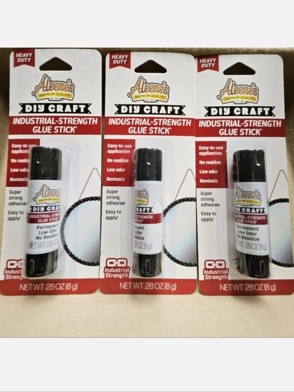 NWT 》3×《 ALEENE'S DIY INDUSTRIAL STRENGTH CRAFT GLUE STICKS!